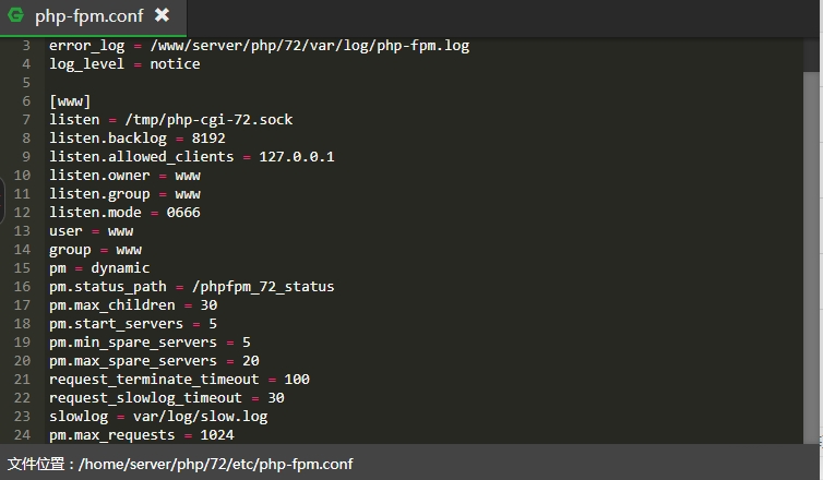 宝塔面板服务器运行堵塞，内存占用过高，检查php-fpm.conf的进程释放
