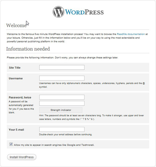 Windows中设置WordPress开发环境