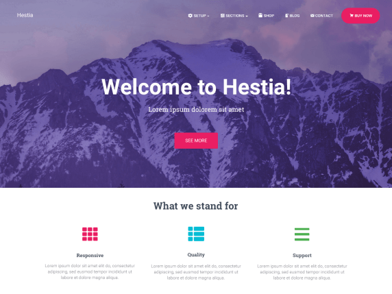 WordPress主题：Hestia，一个电子商务（WooCommerce）和自由职业者的WordPress主题